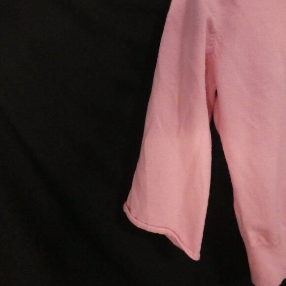 Unbranded | P2P 16 inches | Pink Cropped Button Up Cardigan | Scoop Neck - Picture 10 of 14